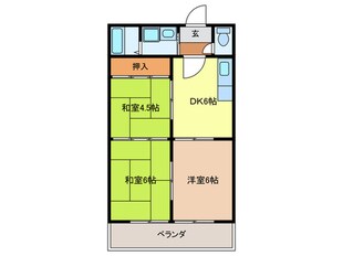 ハイツ柏の物件間取画像